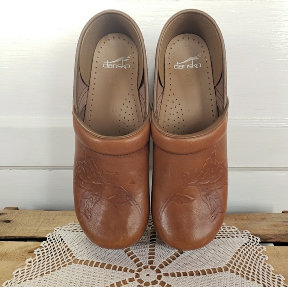 ⚘AvaiLable!⚘inQuire⚘Floral Dansko Honey Clogs Cottage Embossed 36 37 38 40 41 42 - Picture 12 of 16